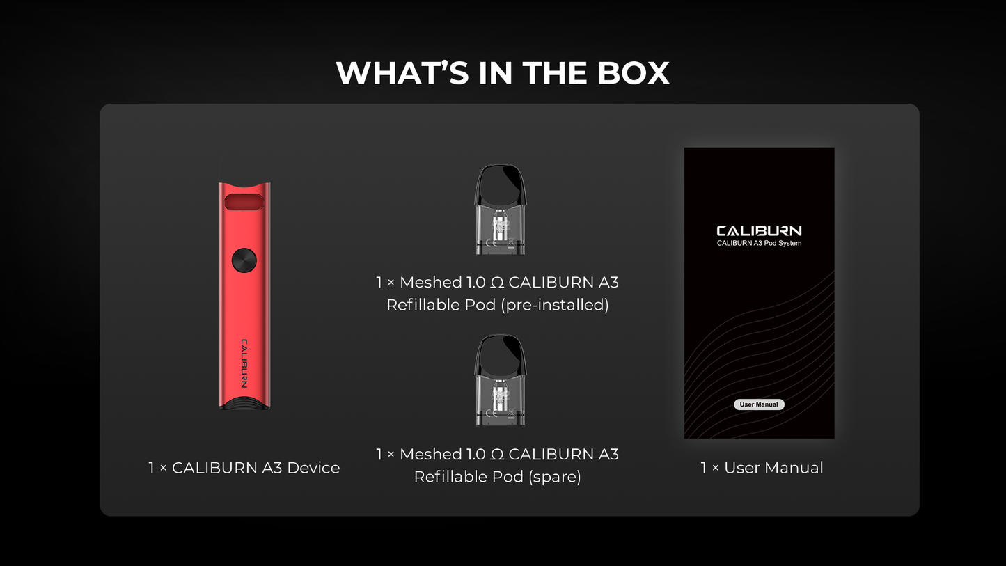 Uwell Caliburn A3 Pod System 520 mAh