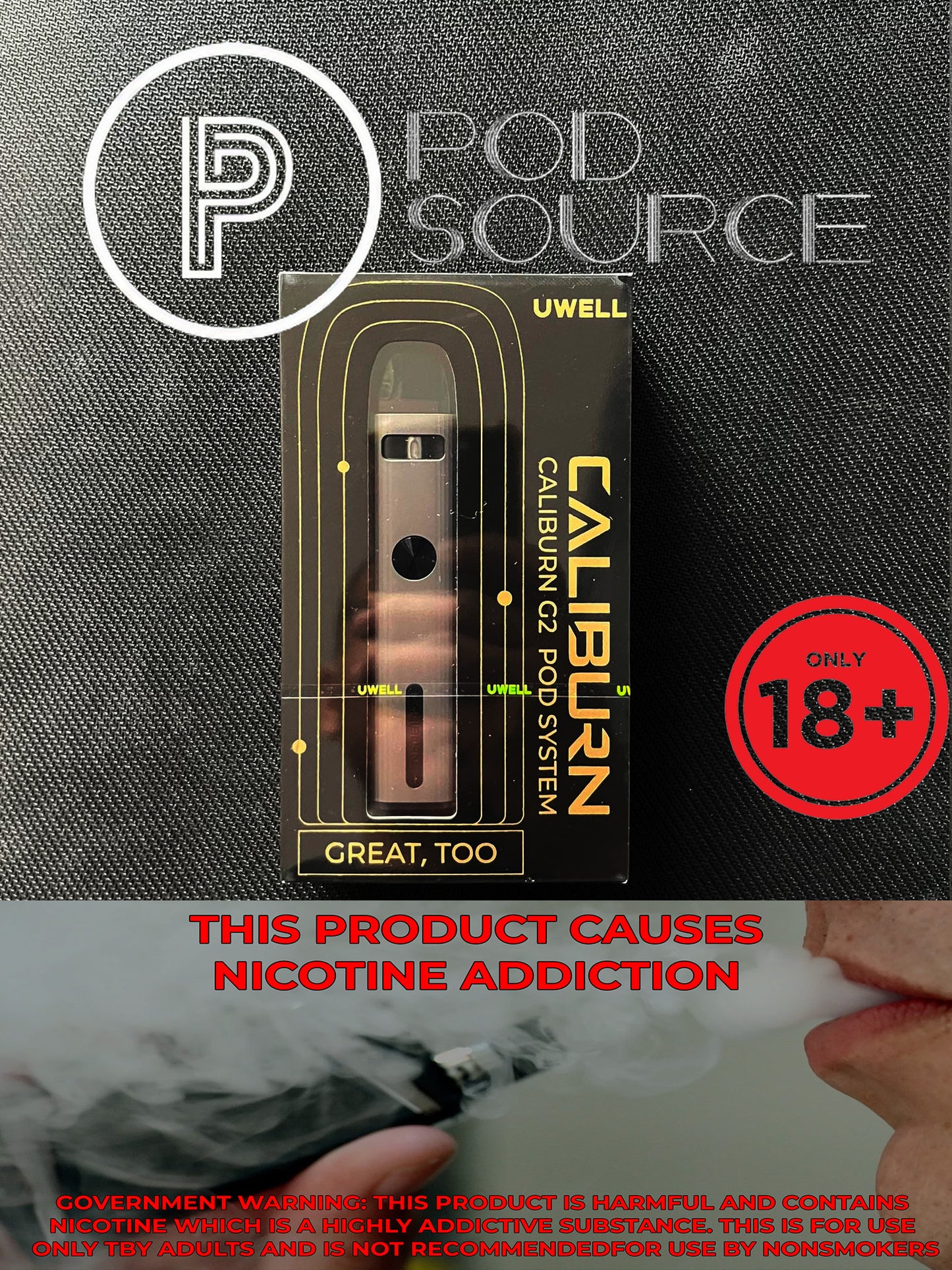 Uwell Caliburn G2 750 MAH 18W Max Output