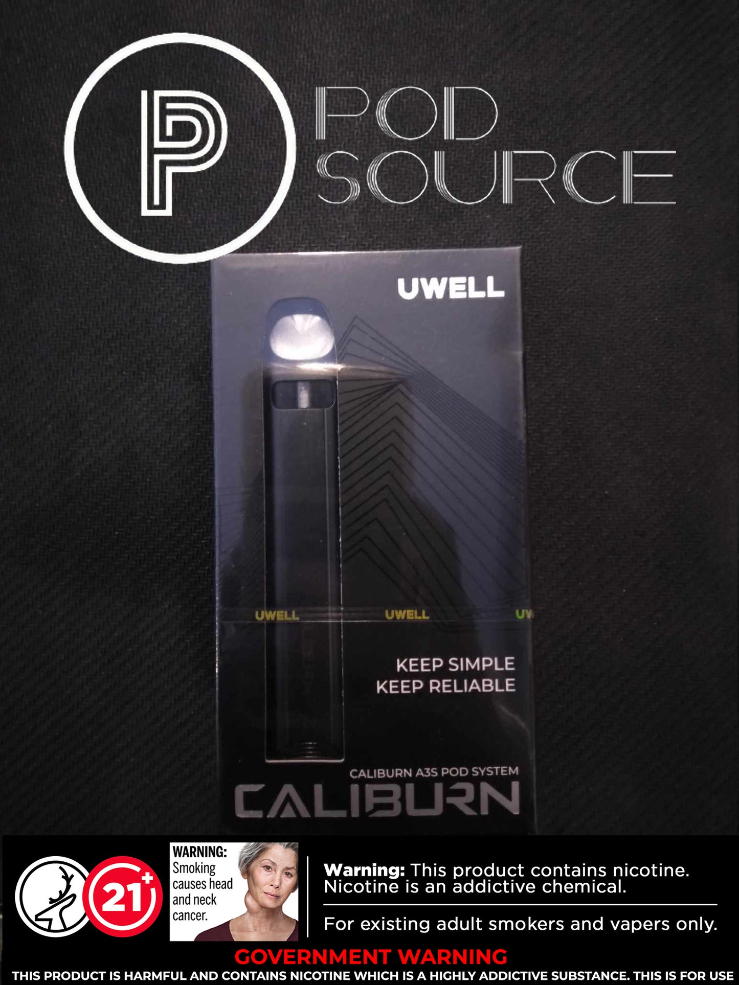 Uwell Caliburn A3S Pod System 520 mAh