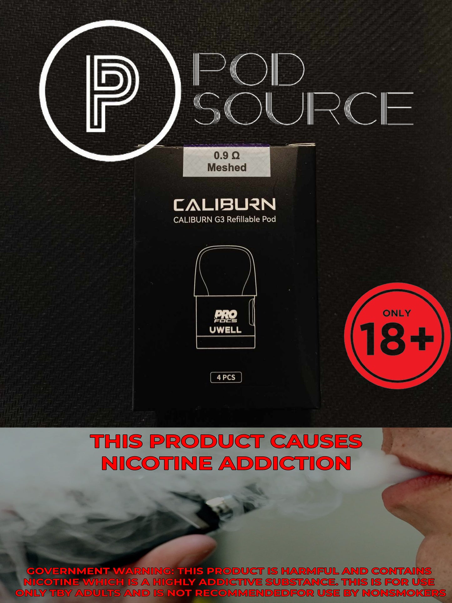 Uwell Caliburn G3 Cartridge (4 pcs per pack)