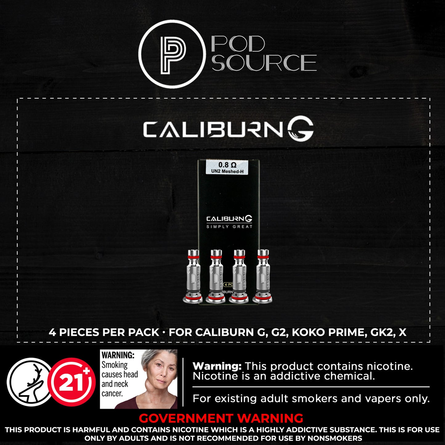 Uwell Caliburn G Coil (4 coils per pack)