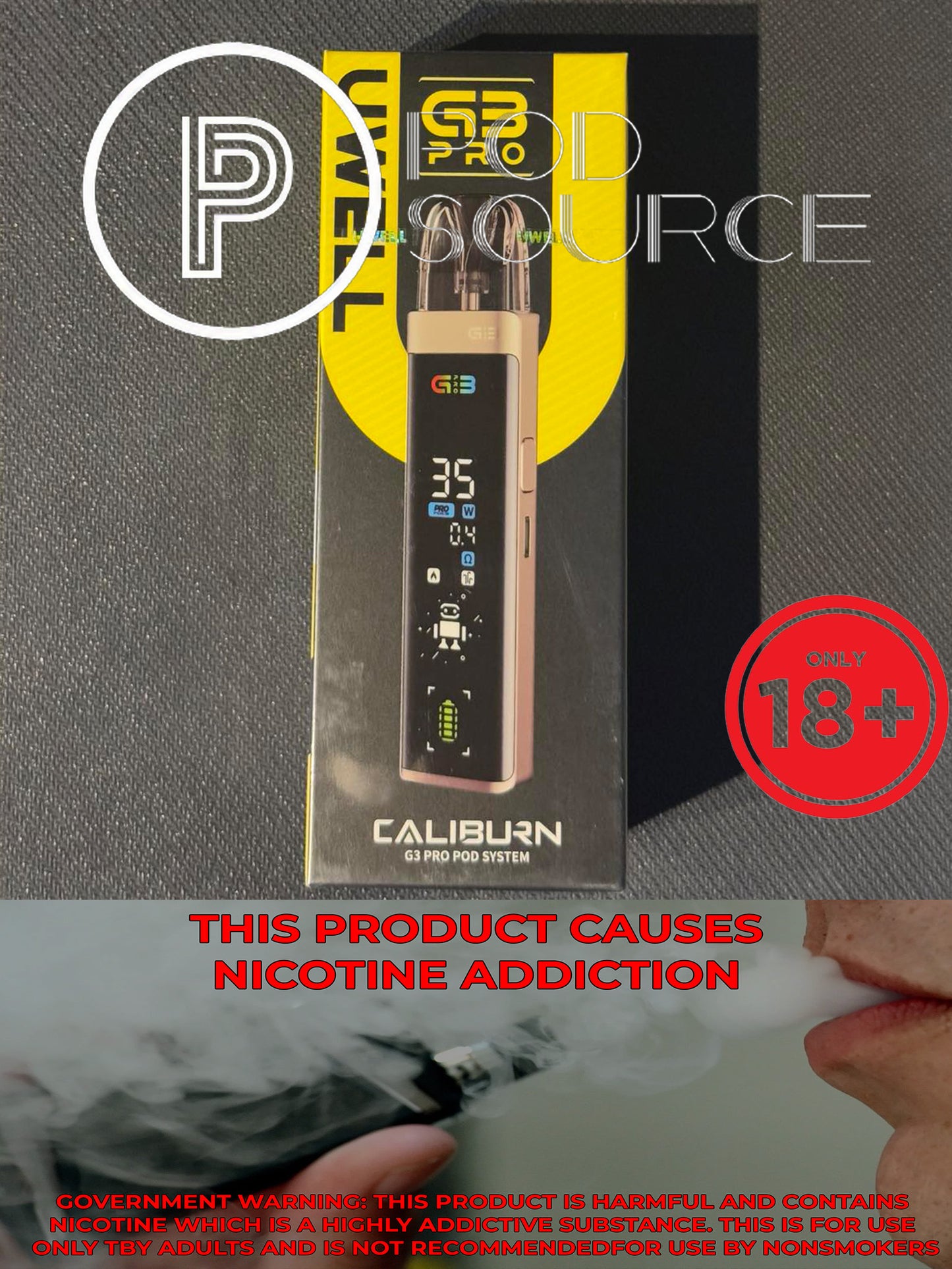 Uwell Caliburn G3 Pro Kit 1,000 mAh