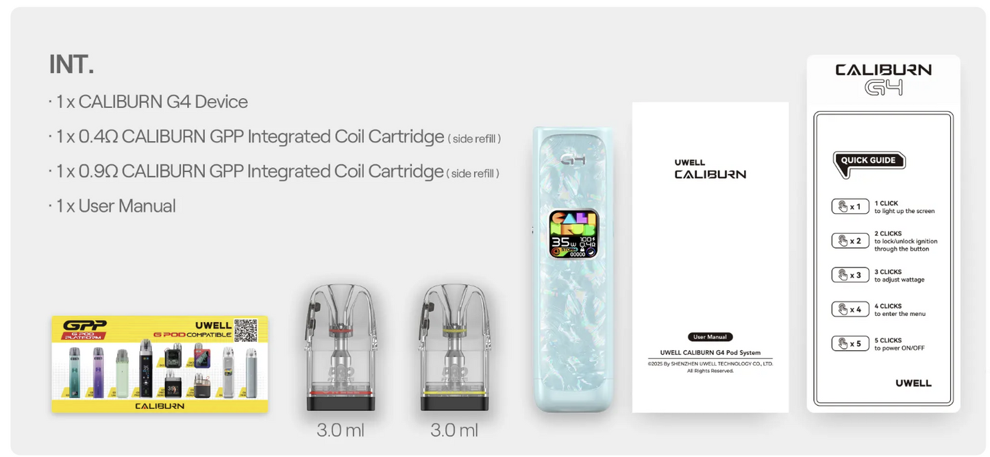 Uwell Caliburn G4 35W Pod System