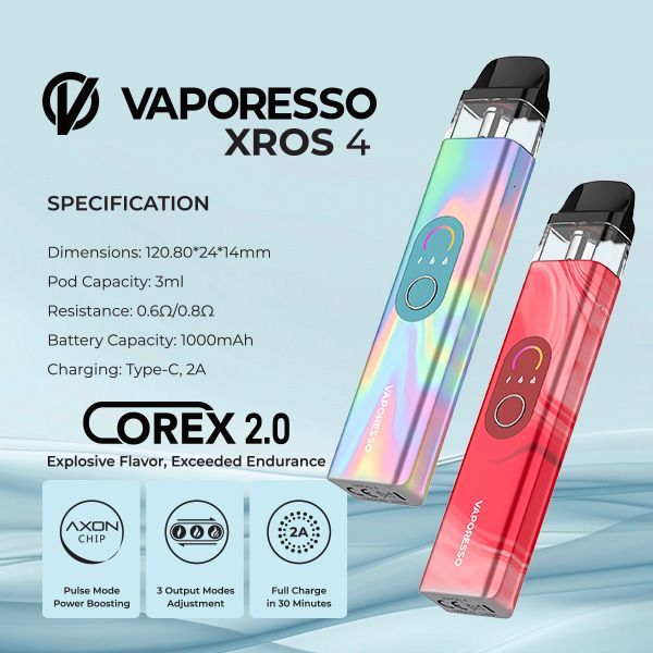 Vaporesso Xros 4 Kit 1,000mAh