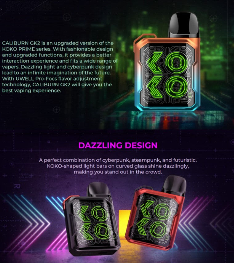 Uwell Caliburn GK2 690 mah Pod System