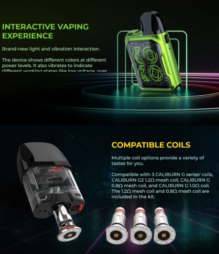 Uwell Caliburn GK2 690 mah Pod System