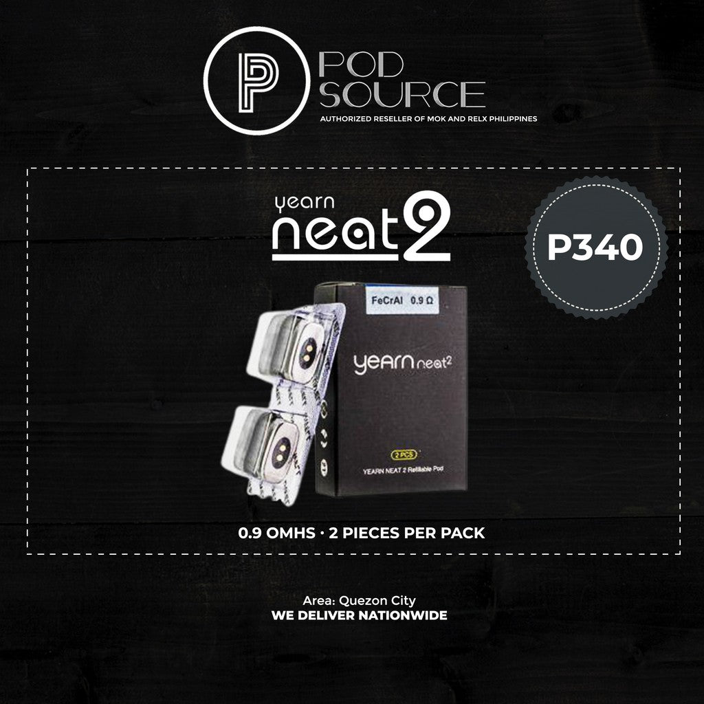 Uwell Yearn Neat 2 / Popreel Cartridge (0.9 Ohms, 2 pcs per pack)