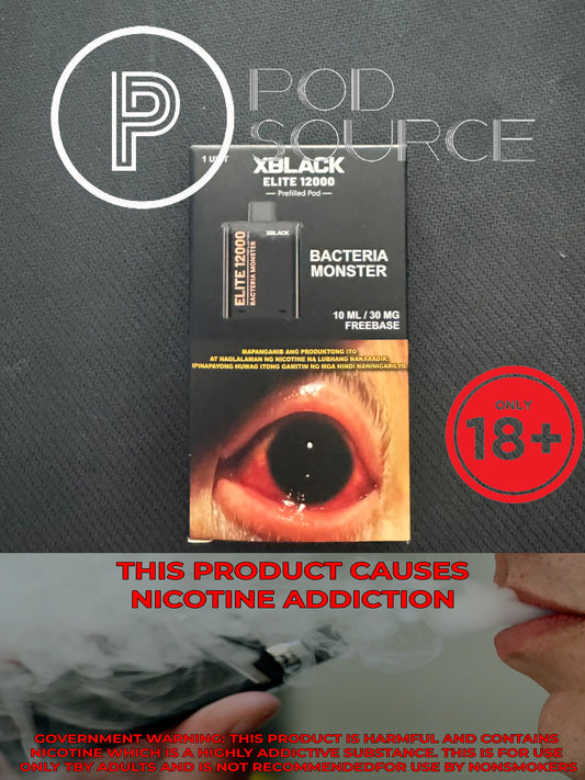 Black Elite V2 12,000 Puffs Disposable Pods