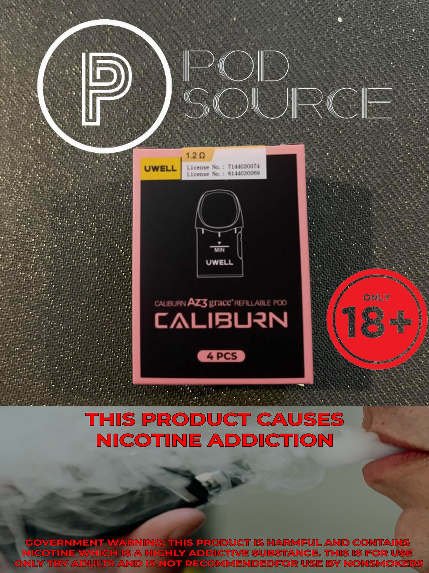 Uwell Caliburn A3 Cartridge 4 pcs per pack