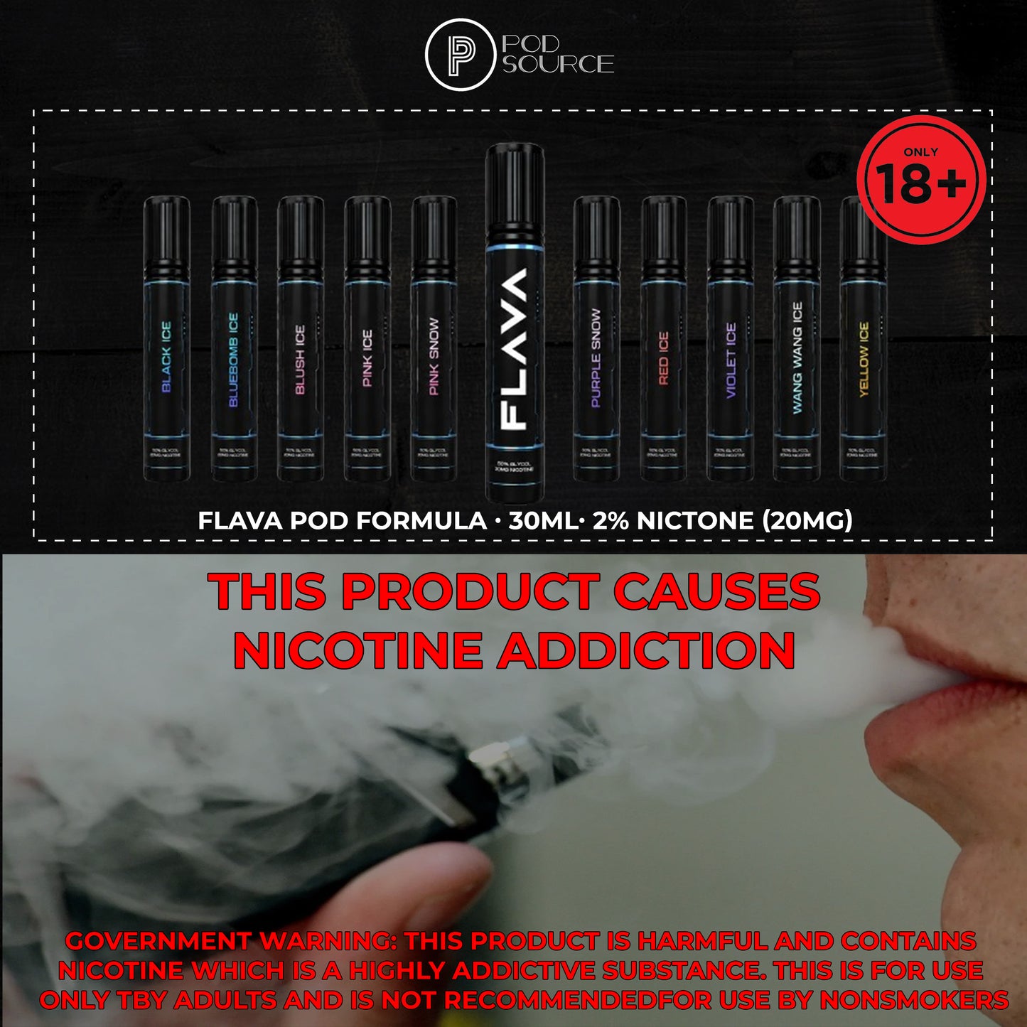 Flava Pod Formula 30ML (2%)
