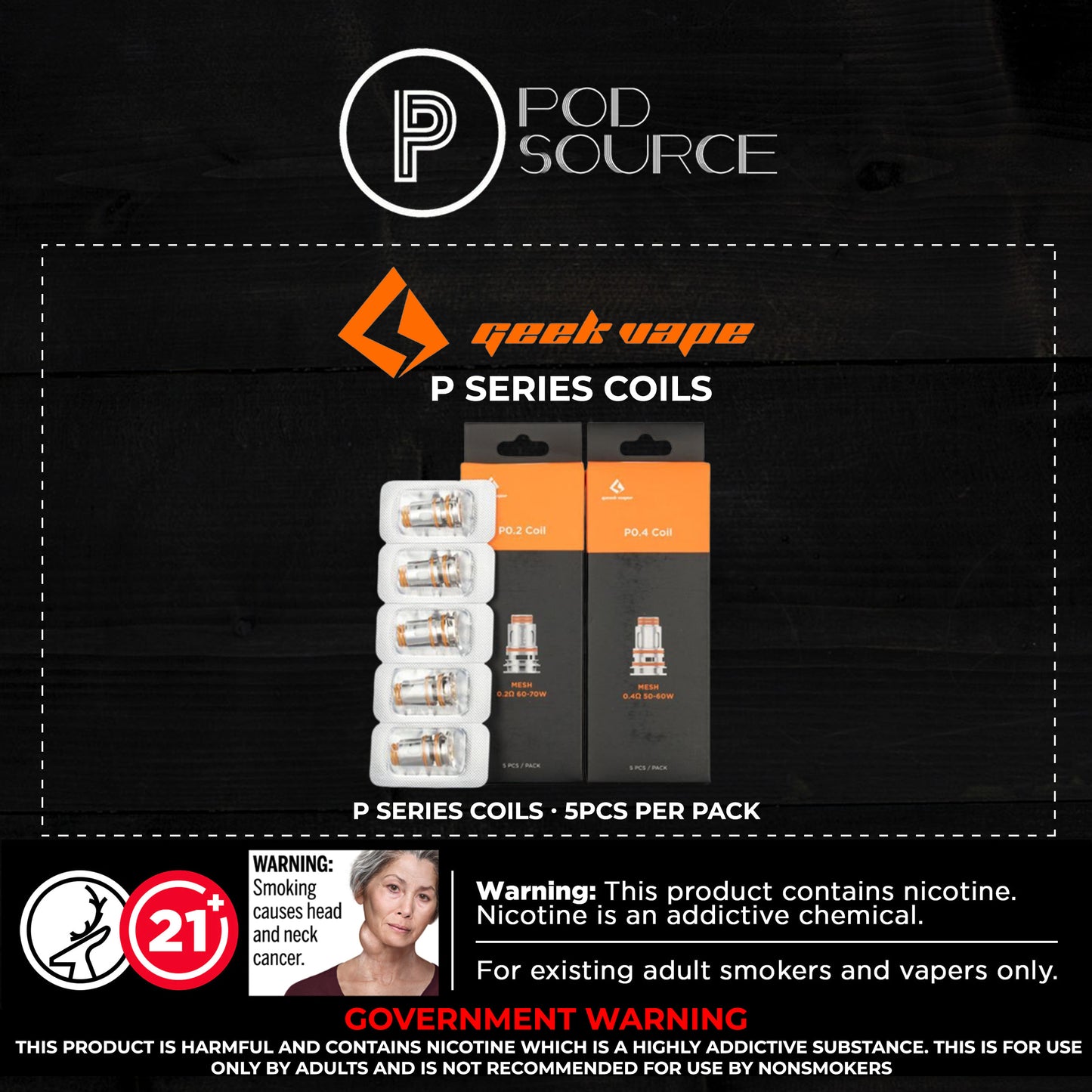 Geekvape P Series Coils (5 per pack)