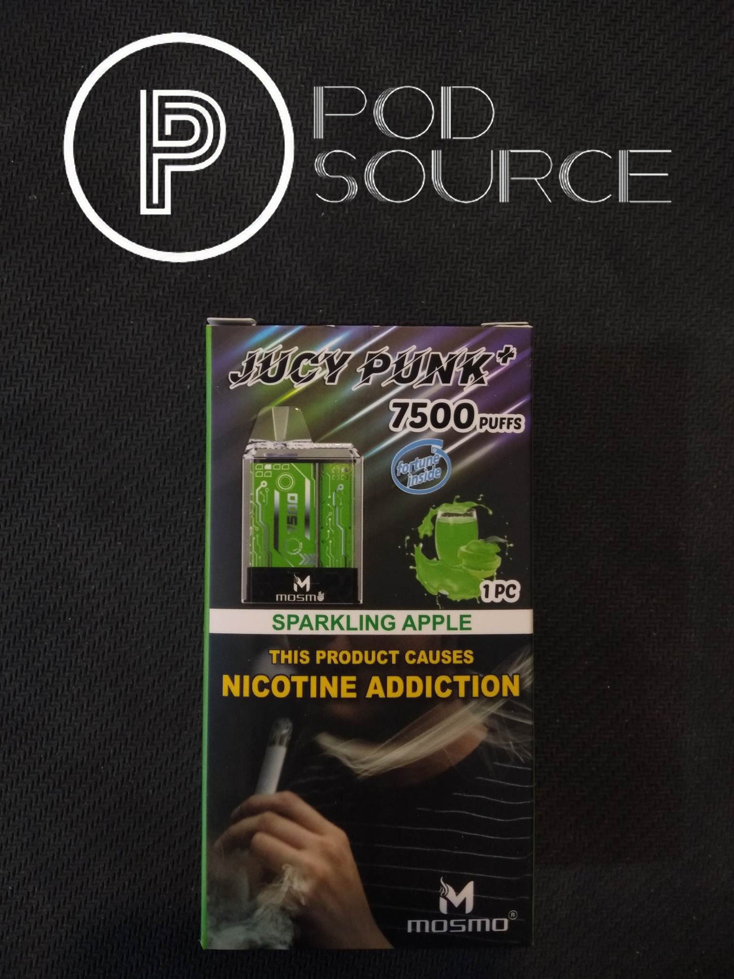 Mosmo Jucy Punk Diposable 7,500 Puffs With Lanyard