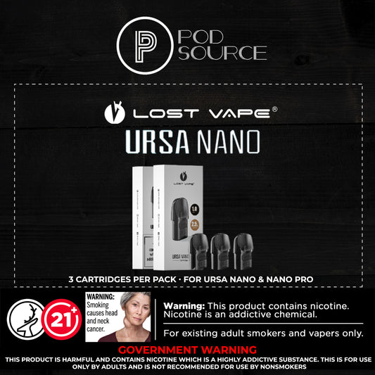 Lost Vape Ursa Nano Cartridge (3pcs per pack)