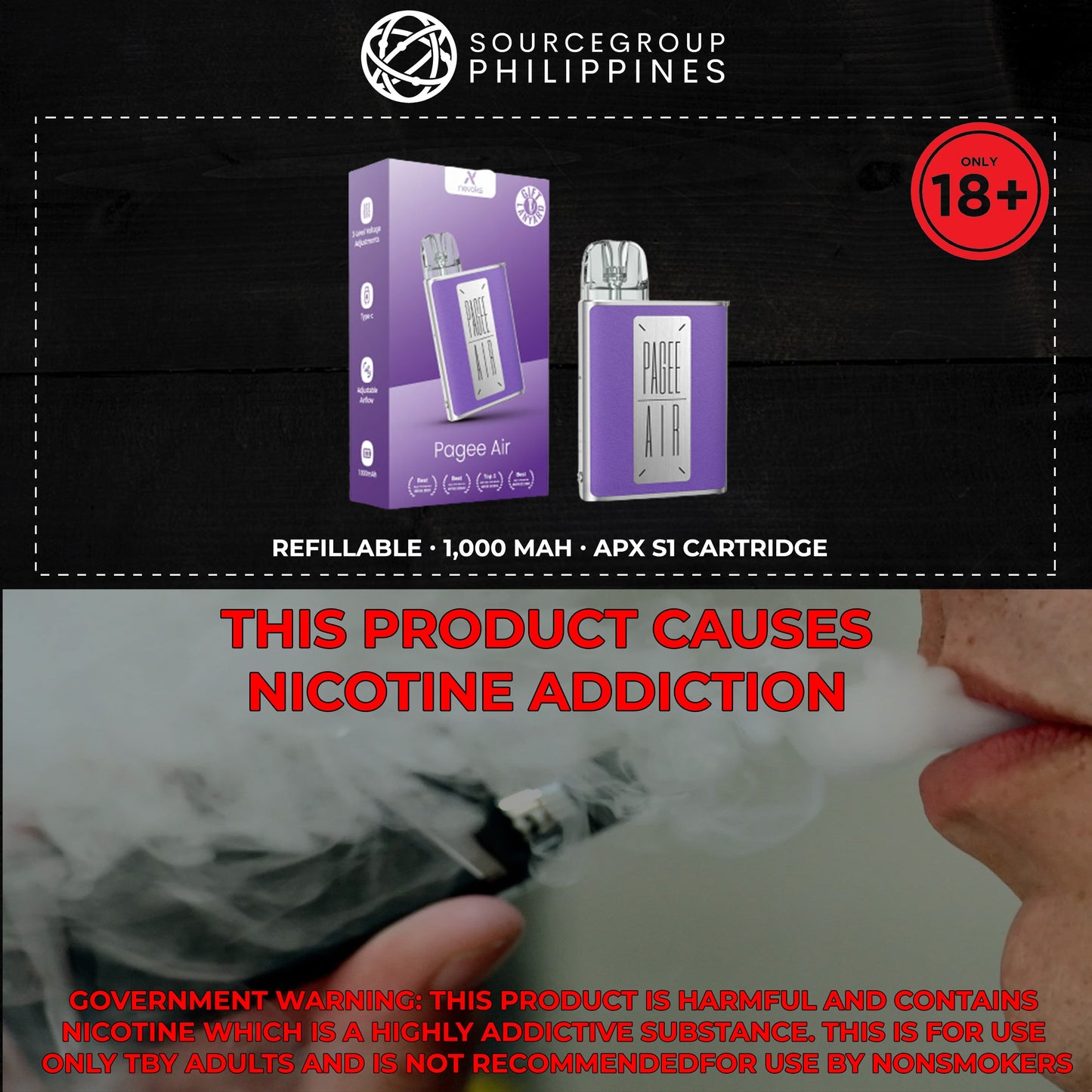 Nevoks Pagee Air Pod System 1,000mAh