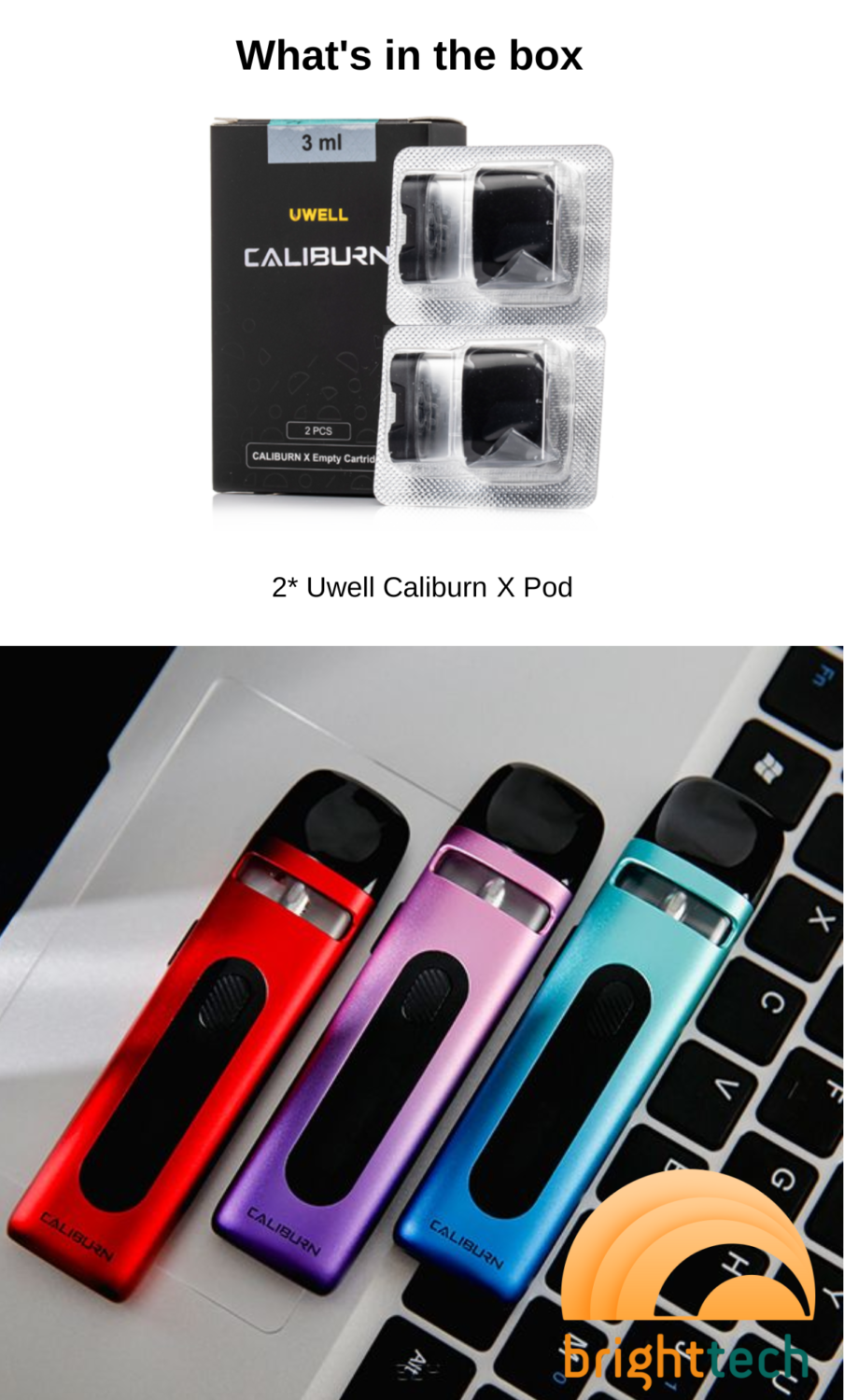 Uwell Caliburn X Empty Cartridge (2 pcs per pack)