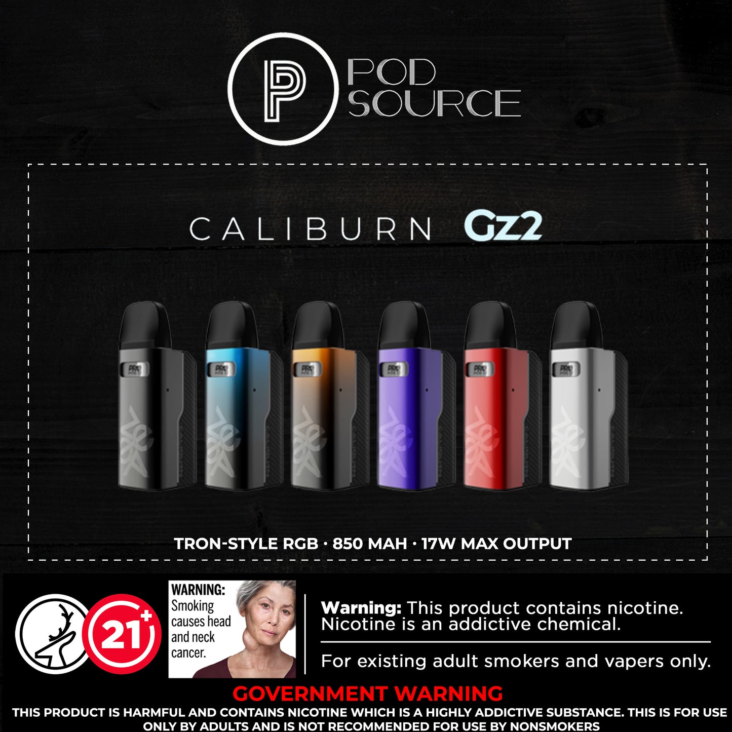 Uwell Caliburn GZ2 850 mAh