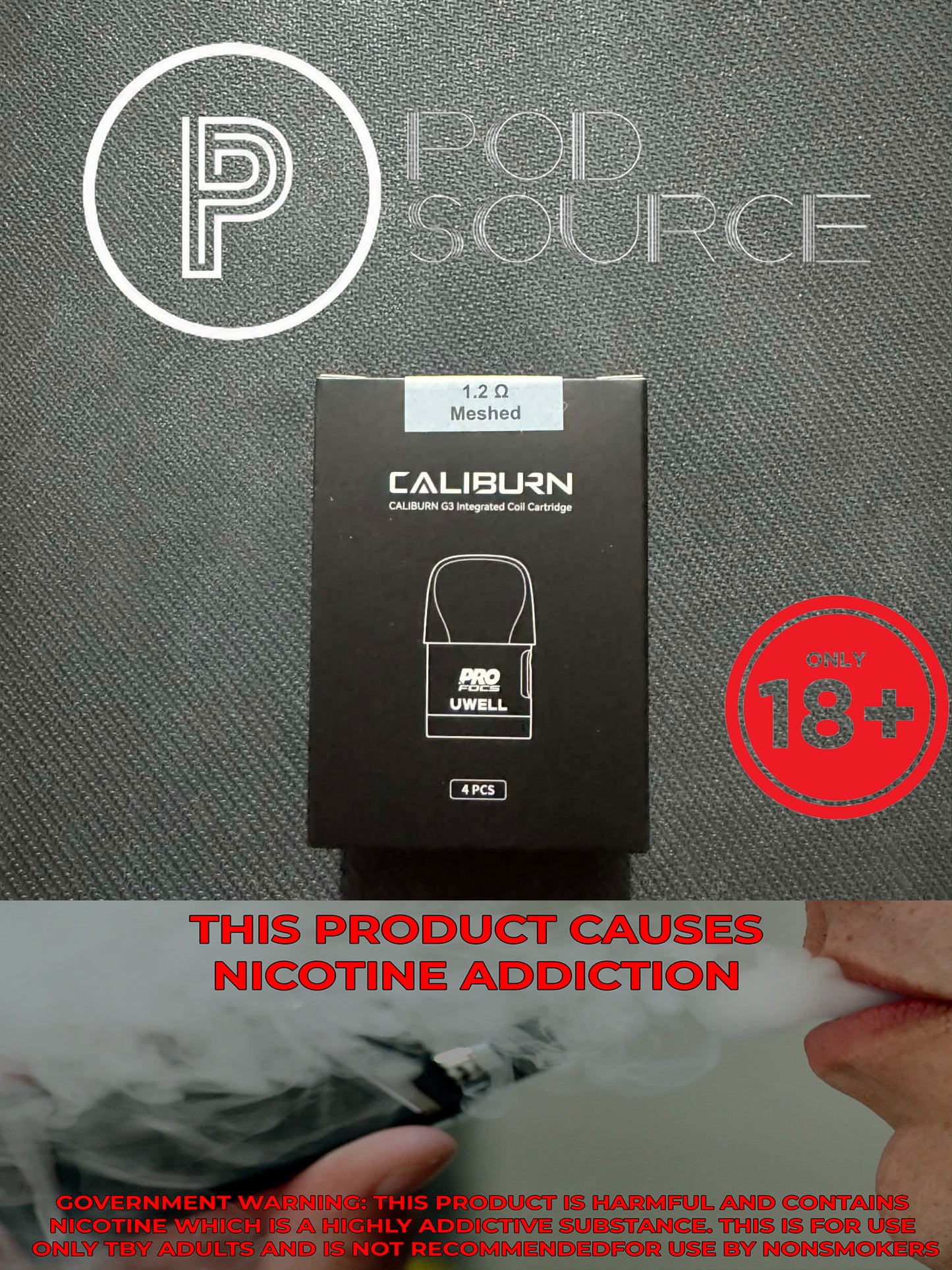 Uwell Caliburn G3 Cartridge (4 pcs per pack)