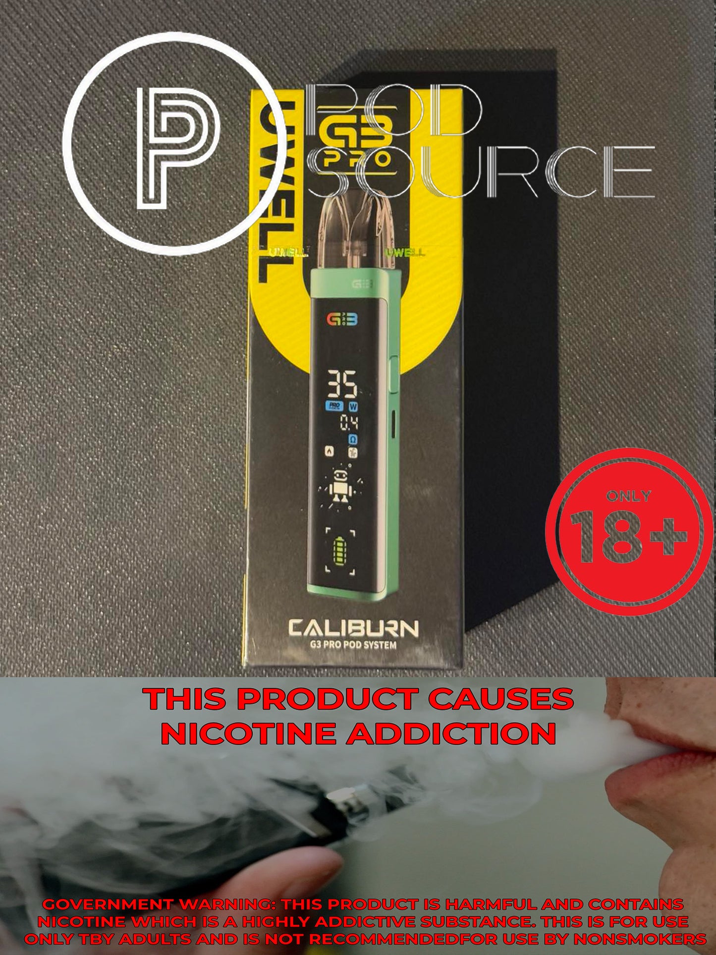 Uwell Caliburn G3 Pro Kit 1,000 mAh