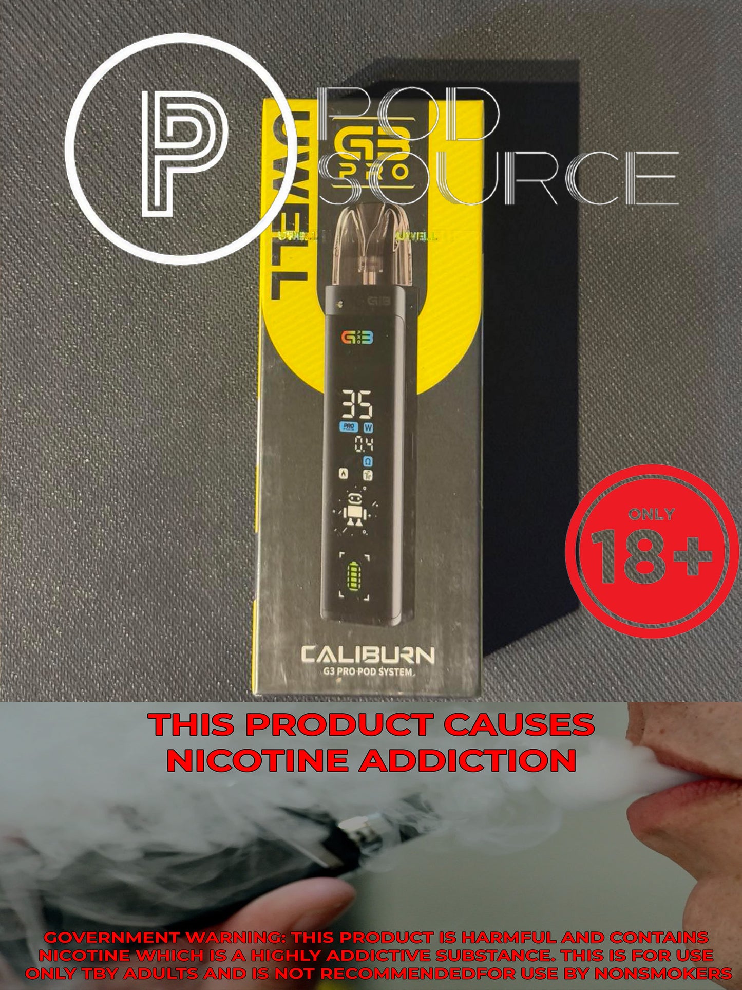 Uwell Caliburn G3 Pro Kit 1,000 mAh