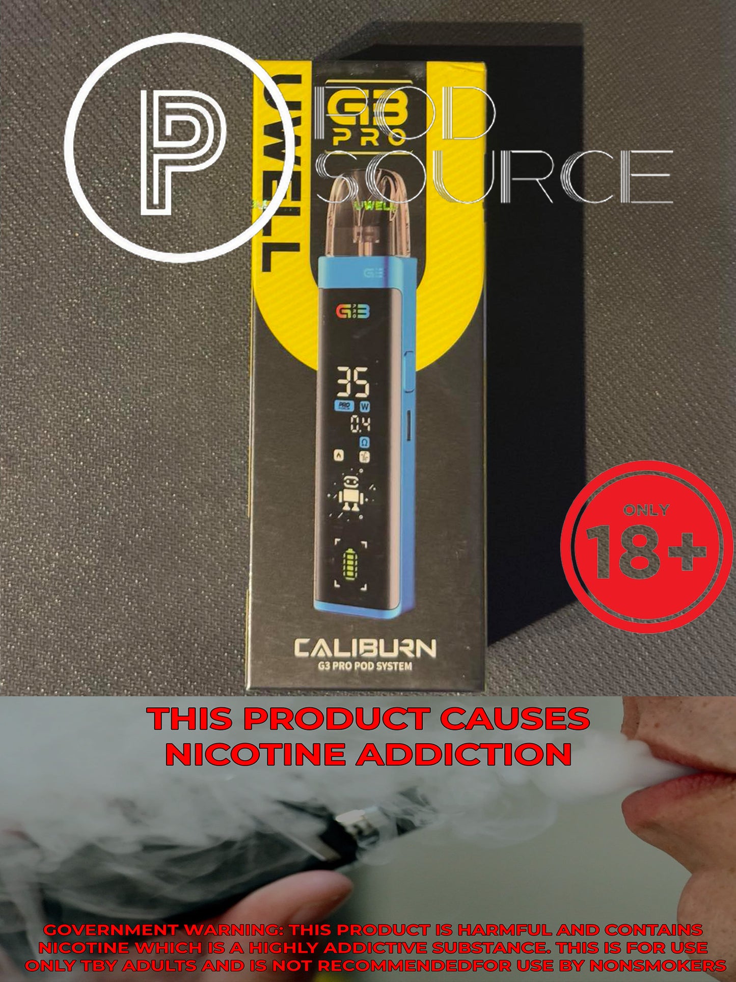 Uwell Caliburn G3 Pro Kit 1,000 mAh