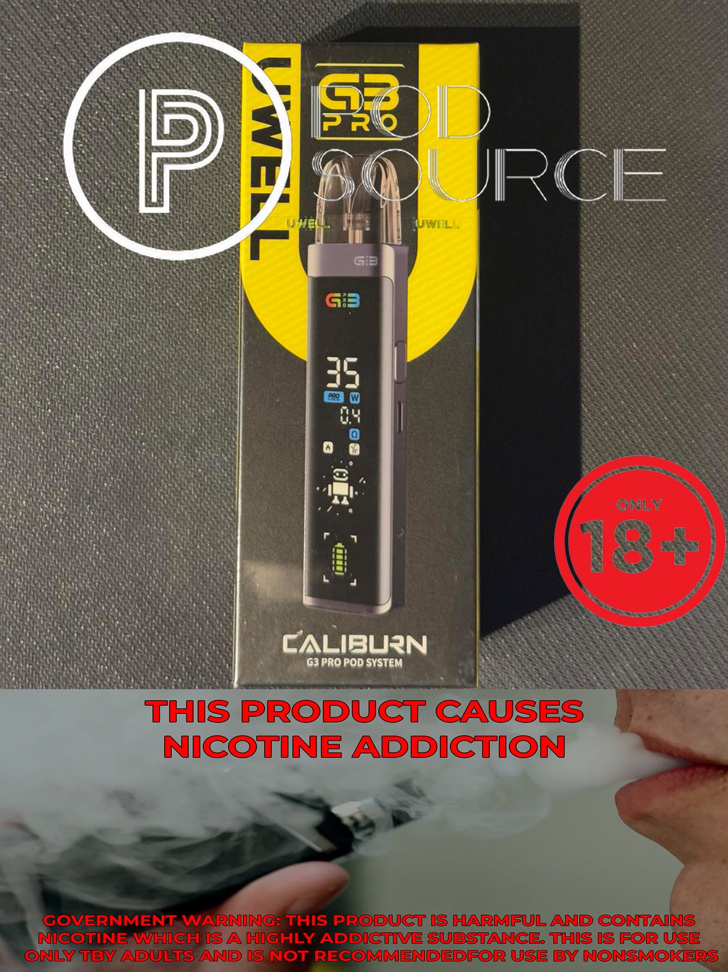 Uwell Caliburn G3 Pro Kit 1,000 mAh
