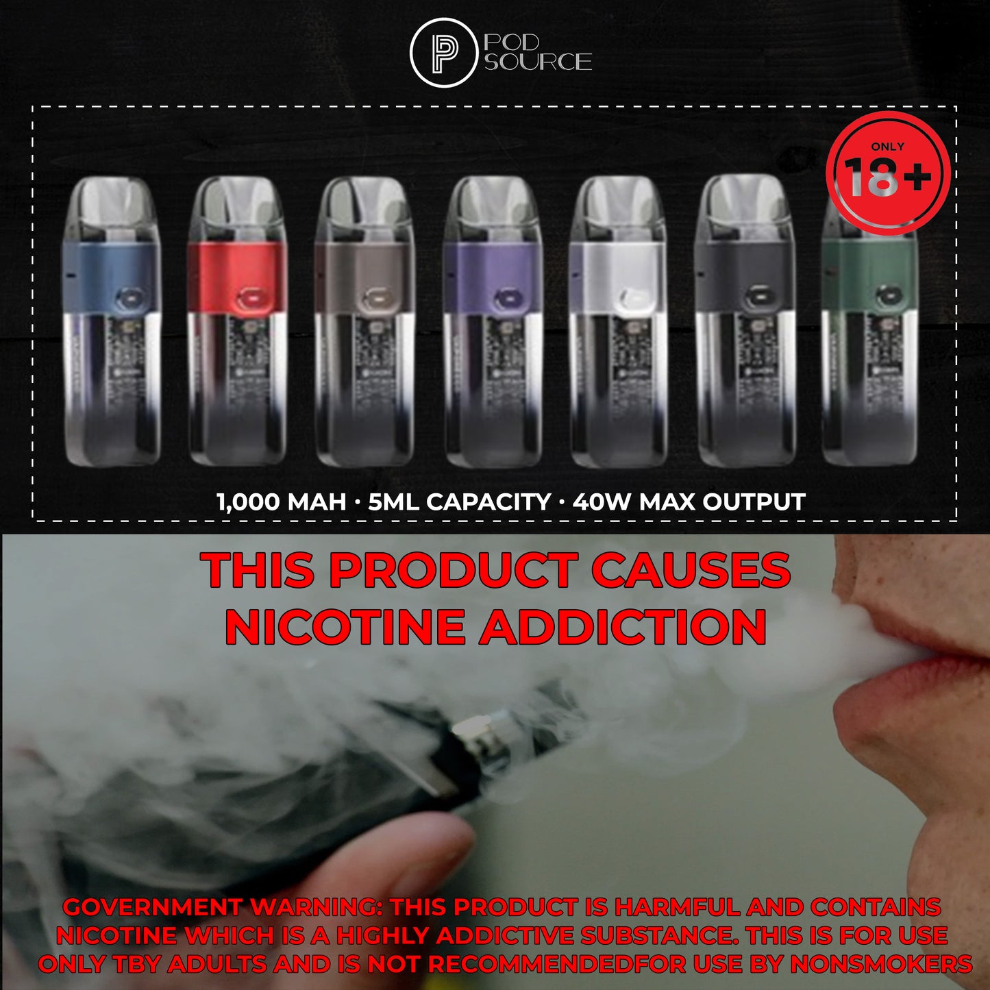 Vaporesso Luxe X 1,000 mah