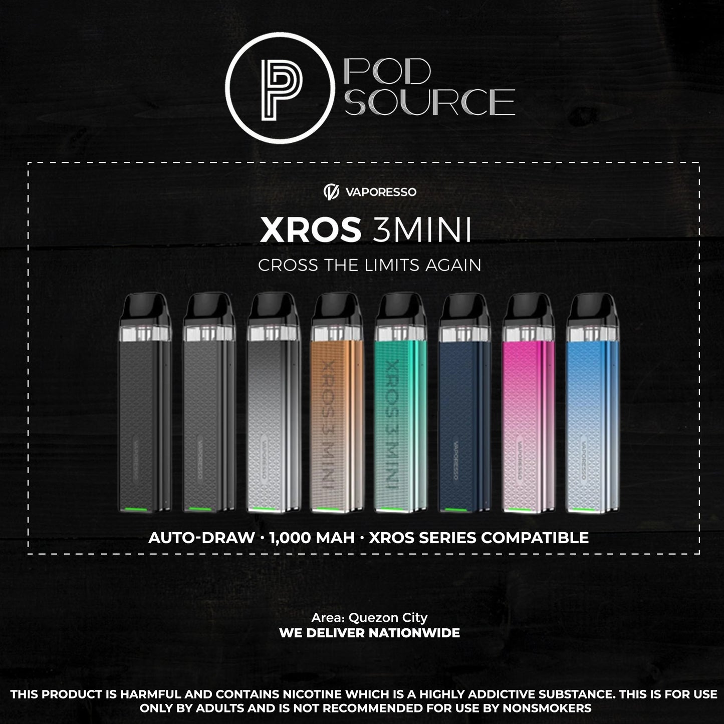 Vaporesso Xros 3 Mini 1,000 mAh