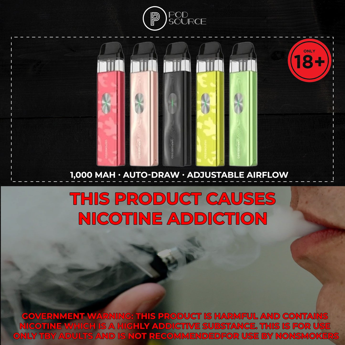 Vaporesso Xros 4 Mini Kit 1,000 MAH