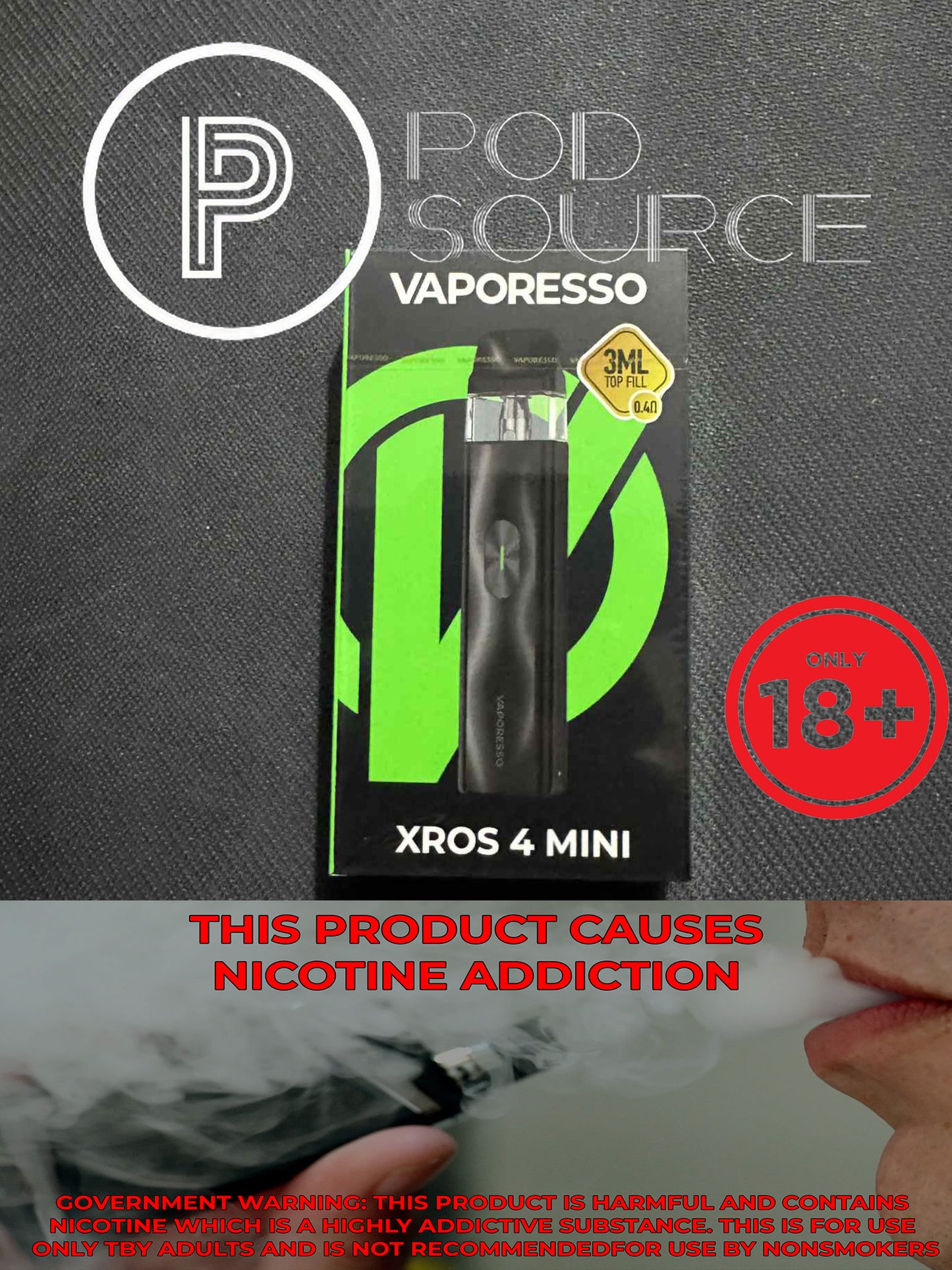 Vaporesso Xros 4 Mini Kit 1,000 MAH