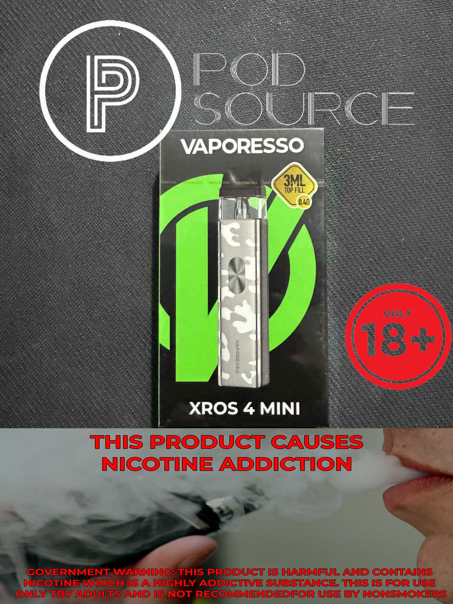 Vaporesso Xros 4 Mini Kit 1,000 MAH