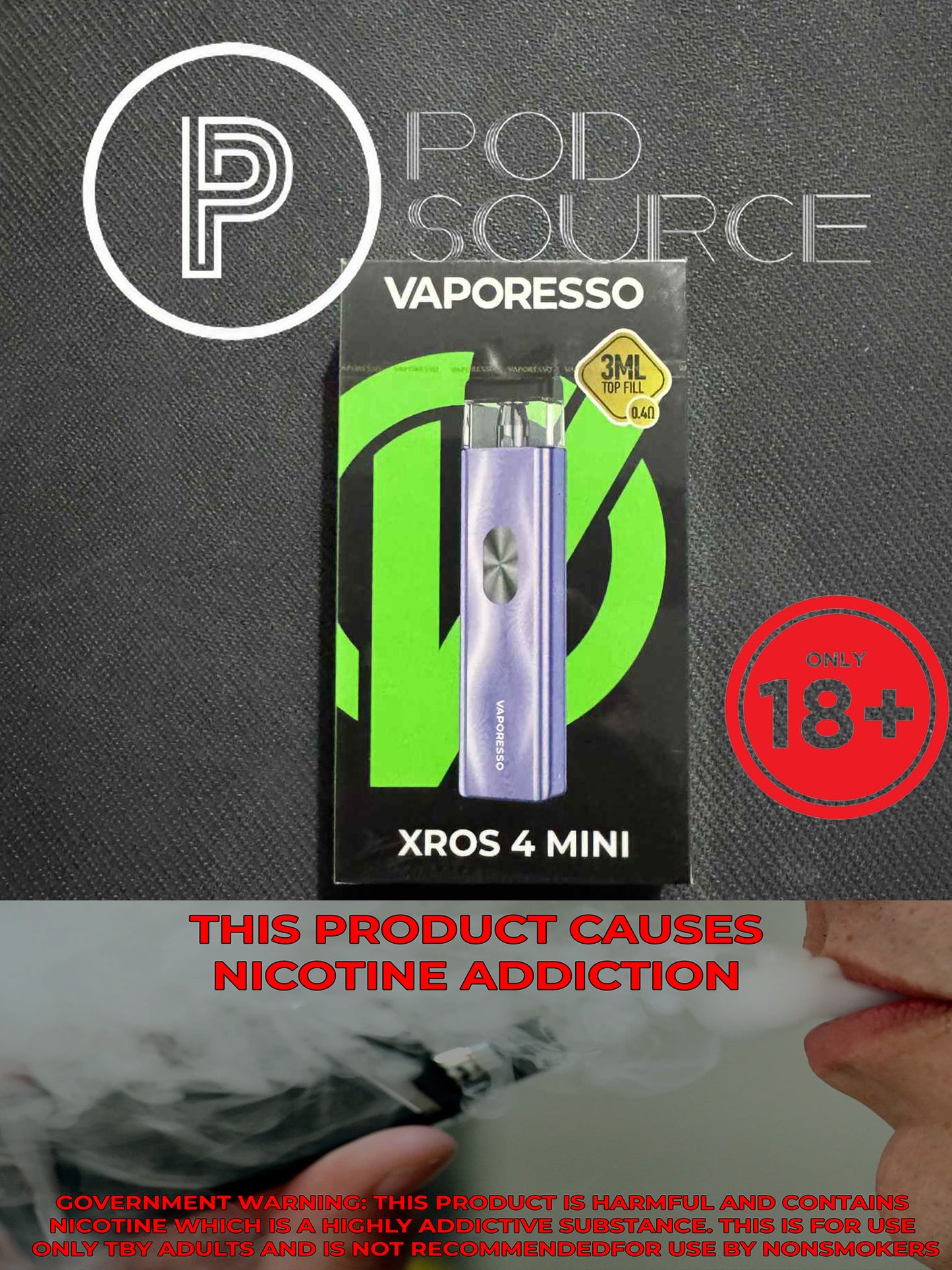 Vaporesso Xros 4 Mini Kit 1,000 MAH