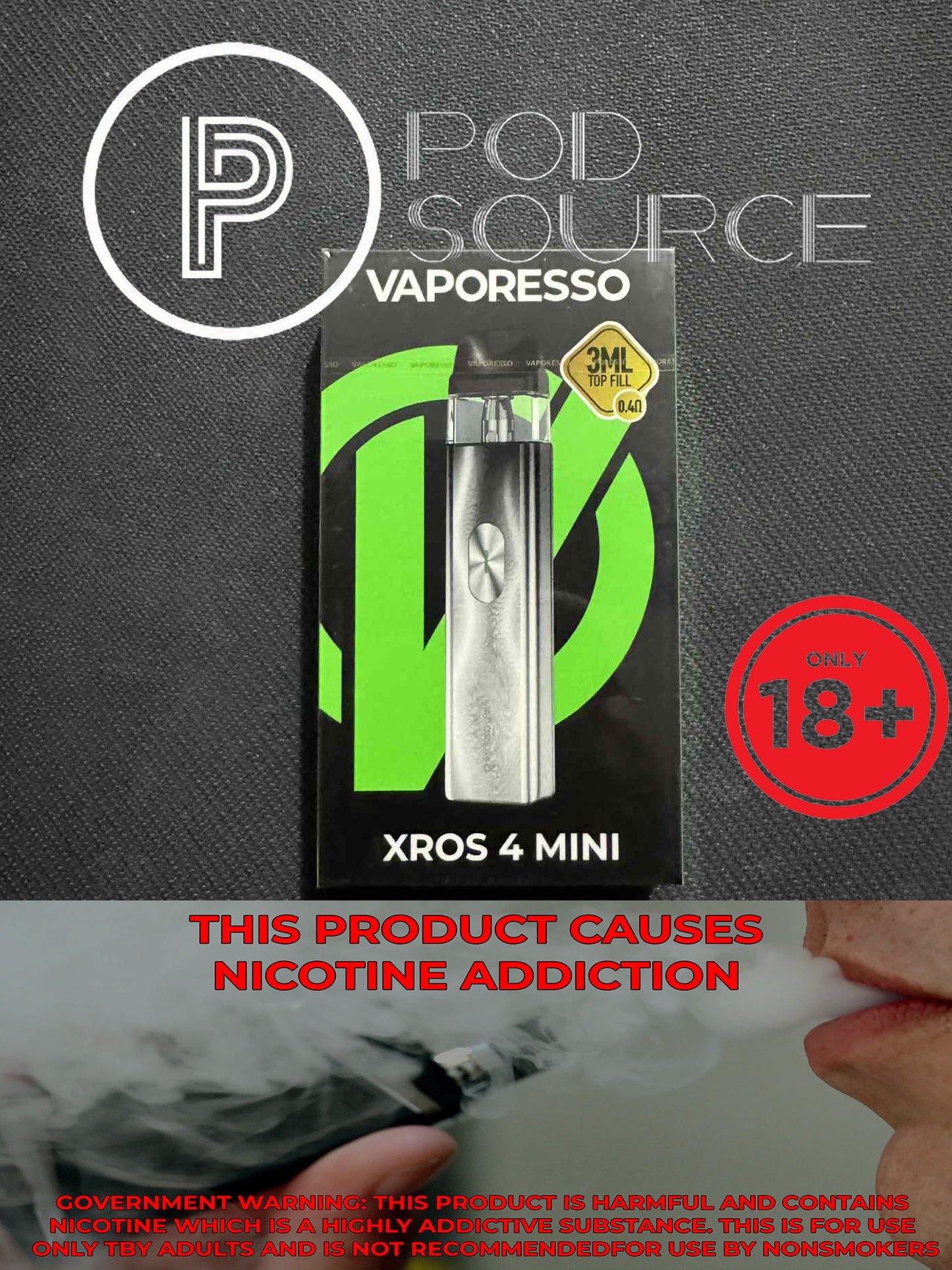 Vaporesso Xros 4 Mini Kit 1,000 MAH