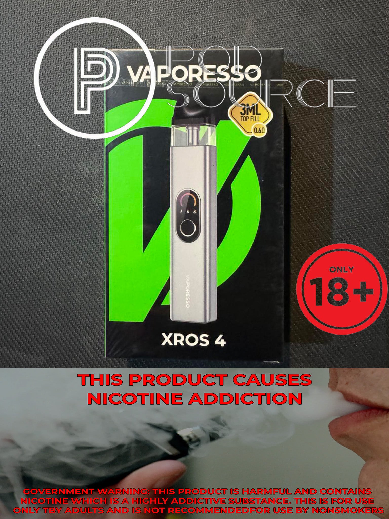 Vaporesso Xros 4 Kit 1,000mAh podsourcephilippines Vaporesso Xros 4 Kit 1,000mAh podsourcephilippines