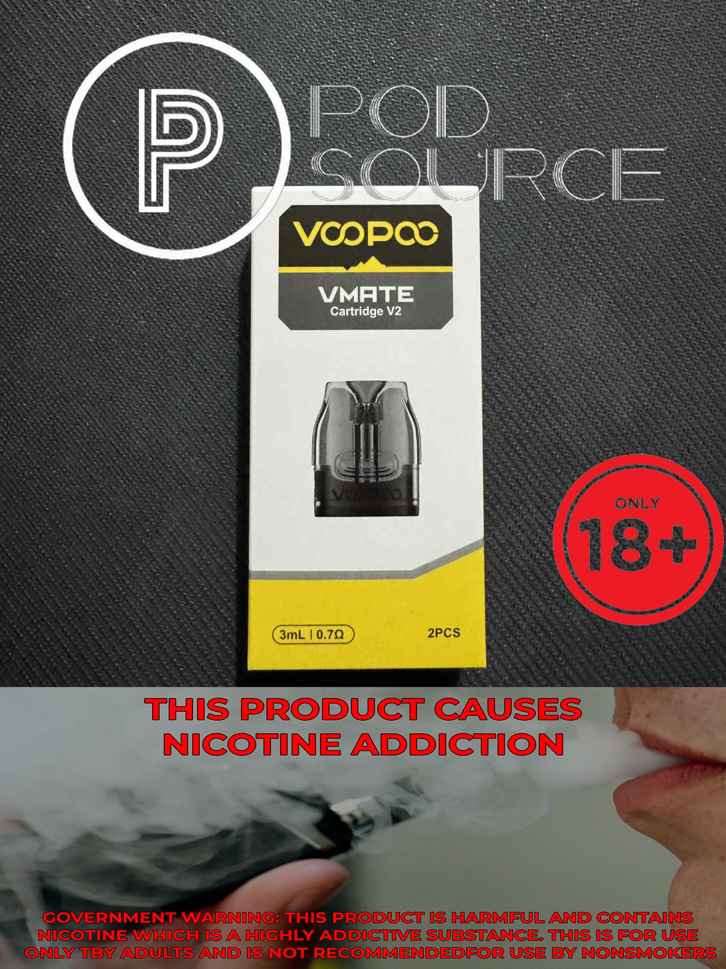 Voopoo Vmate V2 Cartridge 2pcs per pack