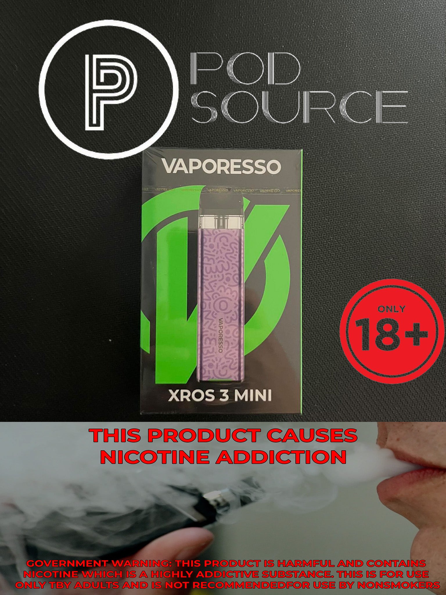 Vaporesso Xros 3 Mini 1,000 mAh podsourcephilippines Vaporesso Xros 3 Mini 1,000 mAh podsourcephilippines