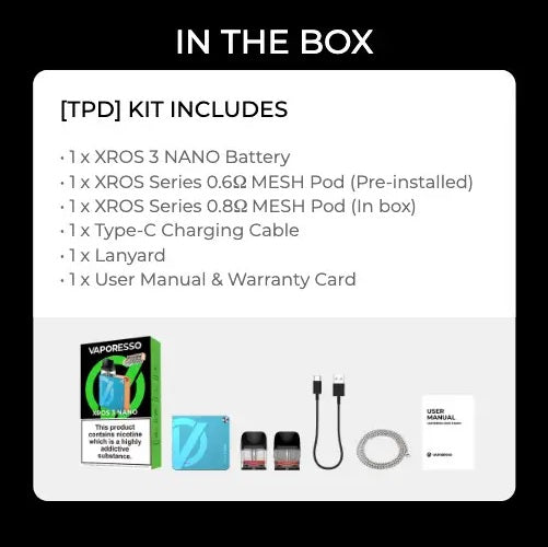 Vaporesso Xros 3 Nano 1,000 mAh