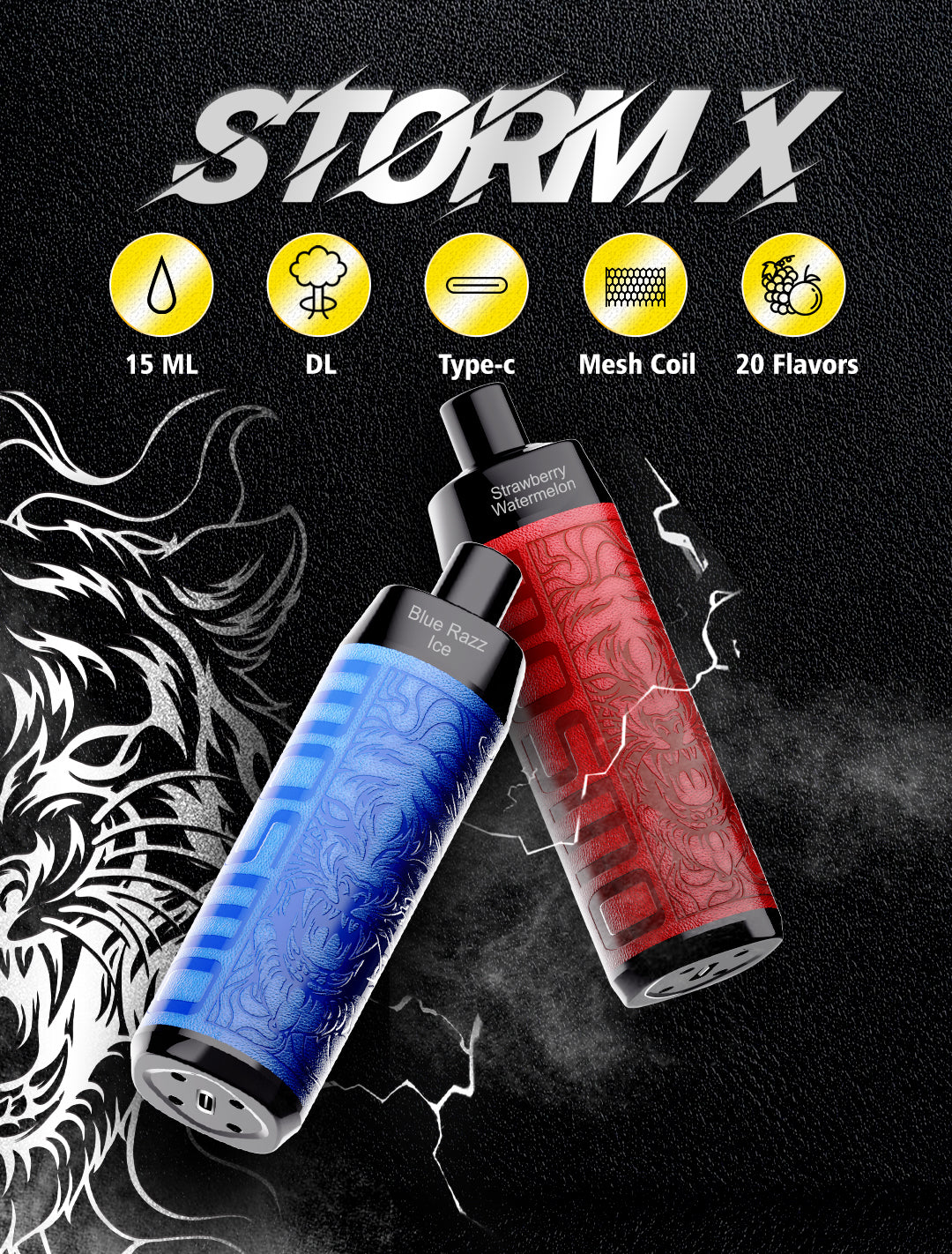 Mosmo Storm X Disposable Pod 6,000 Puffs