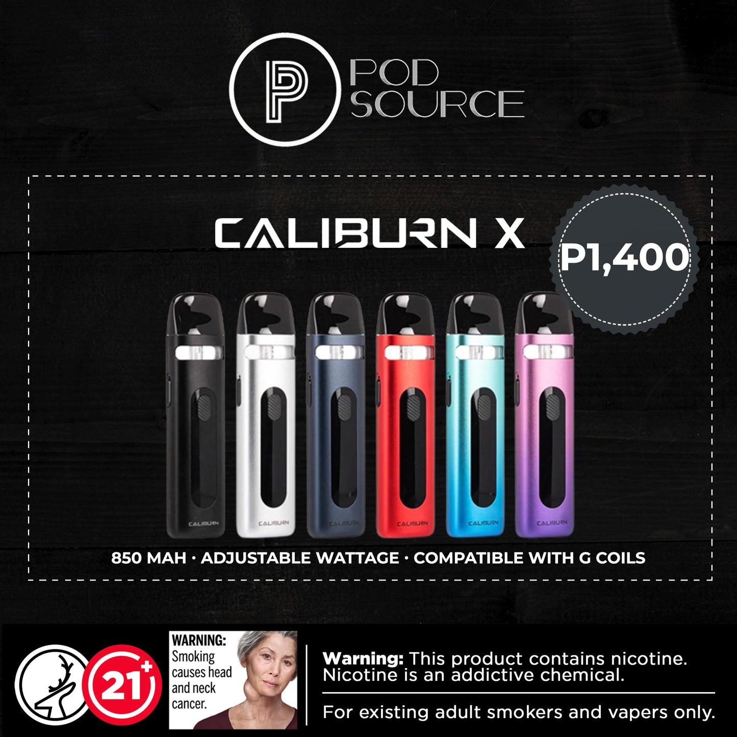 Uwell Caliburn X 850 mAh Pod System