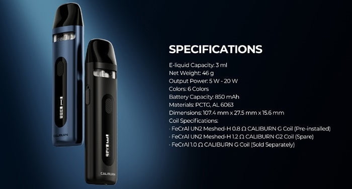 Uwell Caliburn X 850 mAh Pod System