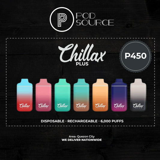 Chillax Plus Disposable Pod 6,000 Puffs