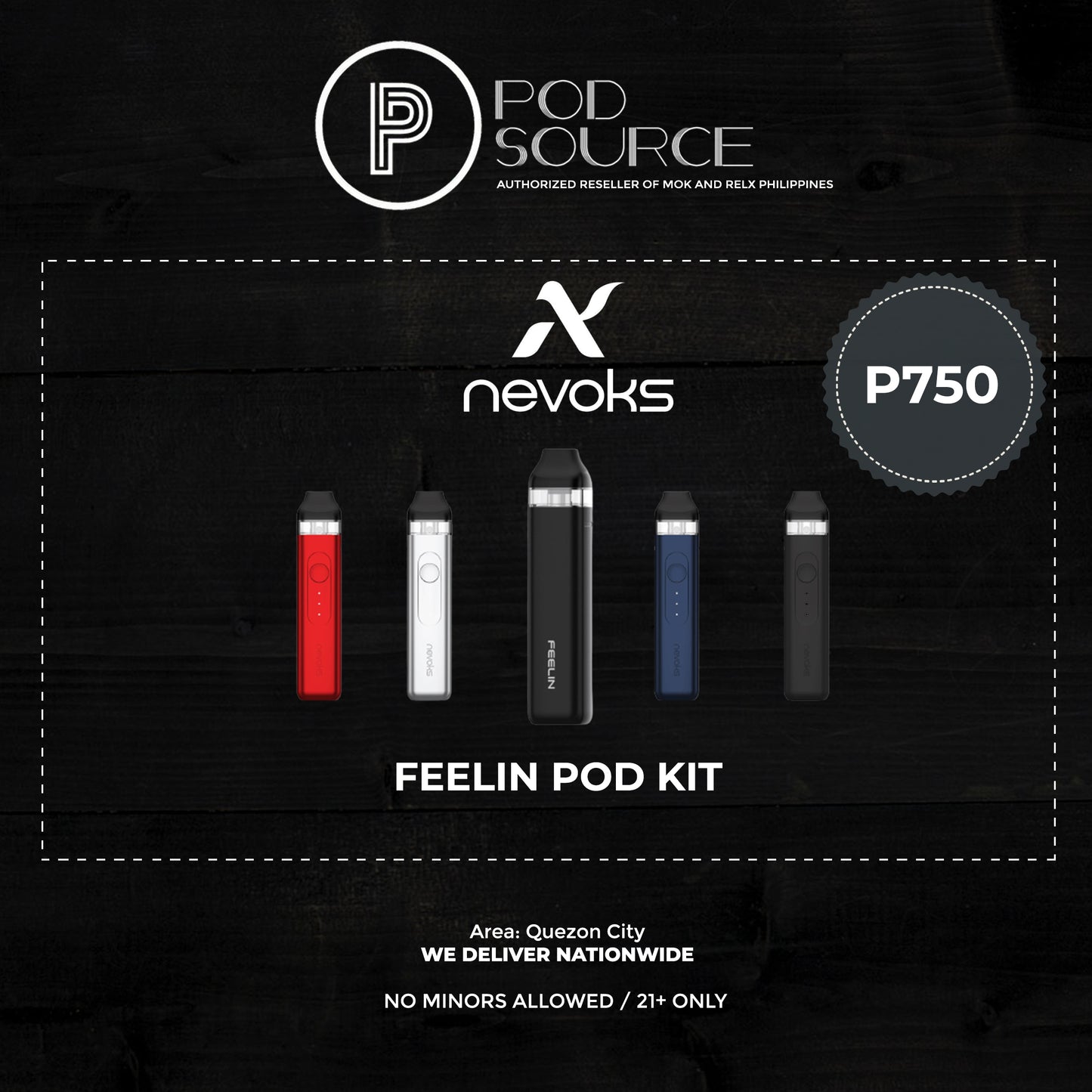 Nevoks Feelin Pod Kit 1,000 mAh