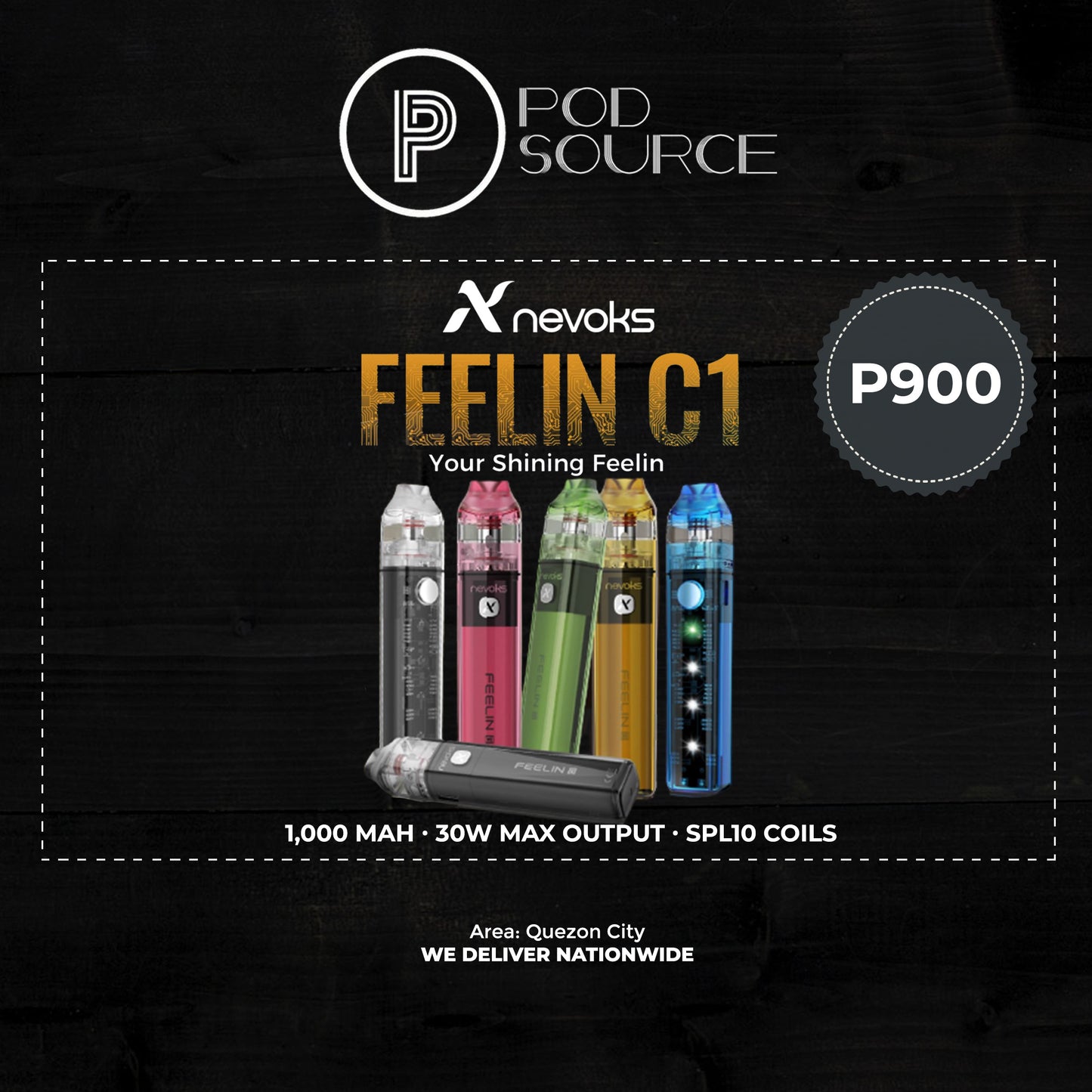 Nevoks Feeln C1 Pod Kit 1,000 mAh