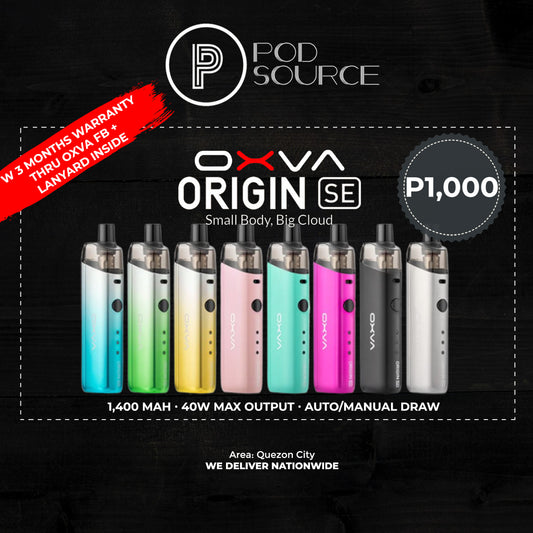 Oxva Origin SE 1,400mah with FREE LANYARD INSIDE