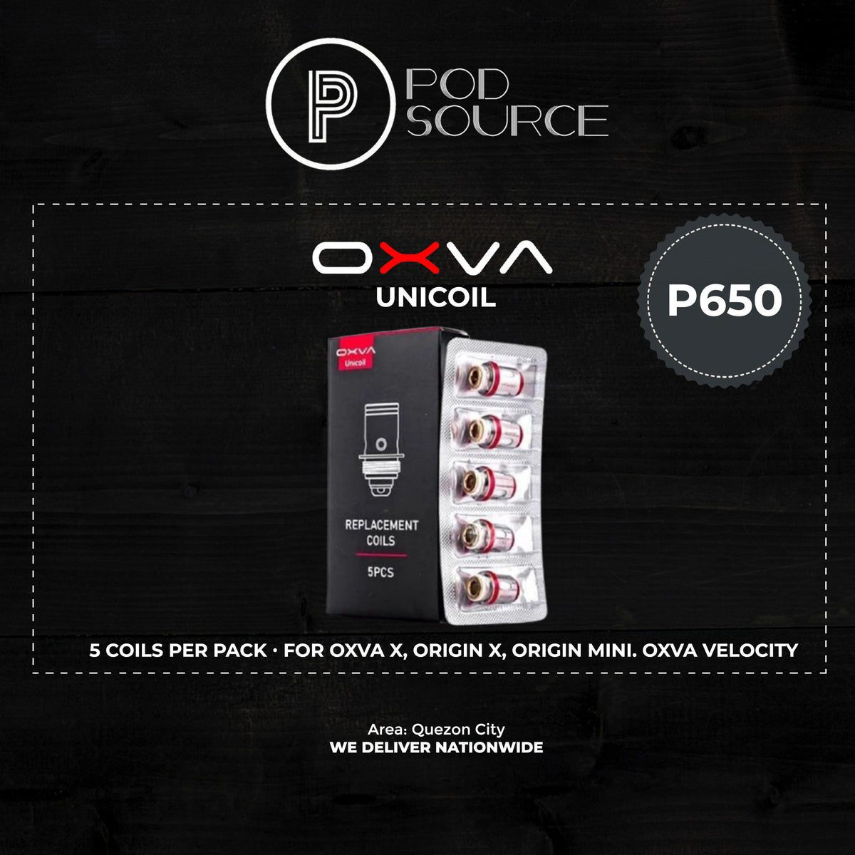 Oxva Unicoil 5 coils per pack – podsourcephilippines