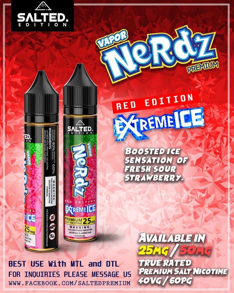 nerds vape juice Salted Edition Vapor Nerdz 30ml – podsourcephilippines nerds vape juice Salted Edition Vapor Nerdz 30ml – podsourcephilippines